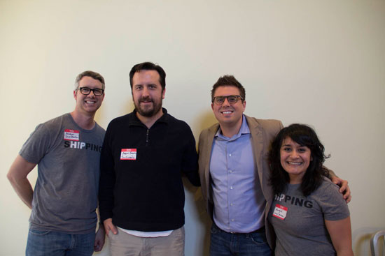 Robert and Angel with Aaron and Matt from Backwoods