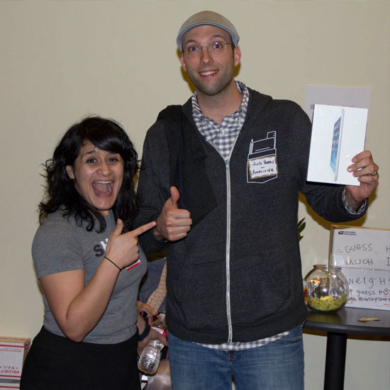 Congrats to Jud Harris for winning our door prize: an iPad mini!
